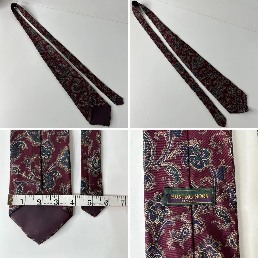 7 Vintage Mens Silk Neck Ties Nino Cerruti Stafford Isaac Zelcer Paisley Floral